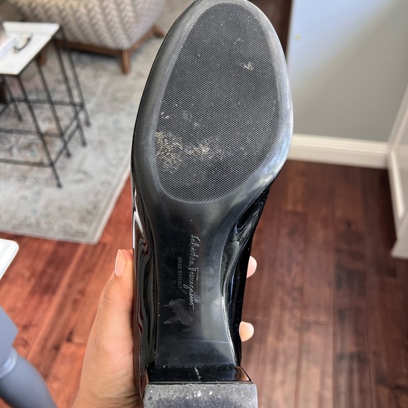 Black Patent leather Salvatore Ferragamo Heels - Picture 11 of 13